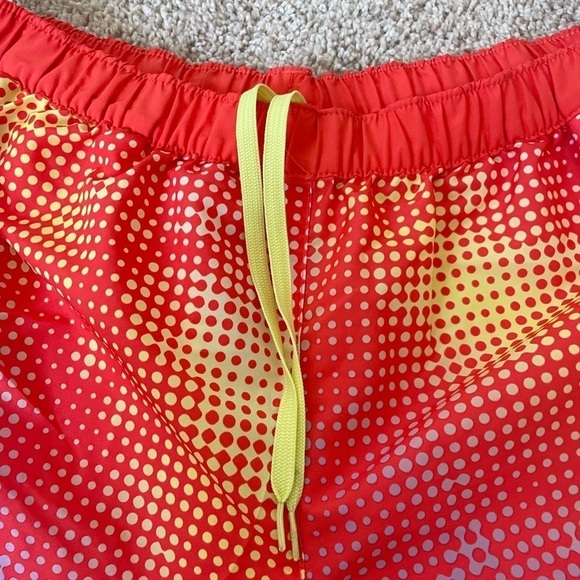 Adidas athletic running shorts small orange yellow - Picture 7 of 8
